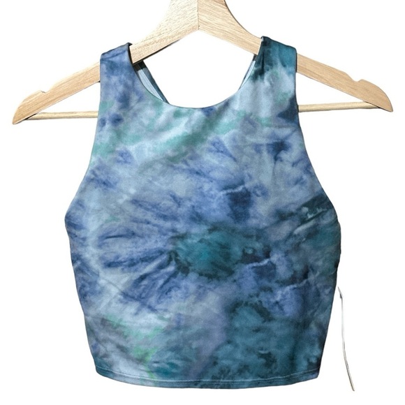 NWT - Athleta Conscious Crop A-C Printed Tie Dye Crop/Bra - Picture 3 of 6